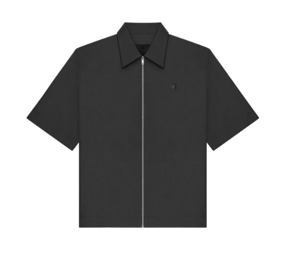Givenchy Black 4G-Logo Zip Shirt-thehypepost-rkxXX.png